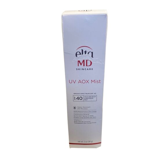 EltaMD UV AOX Mist SPF 40 5 oz / 141 g – 100% Mineral Face & Body Sunscreen Spra - Picture 1 of 2